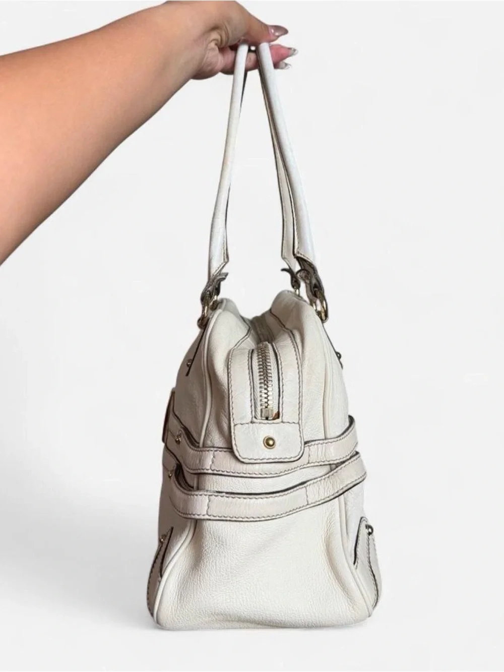Gucci Leather Bamboo Wave bag